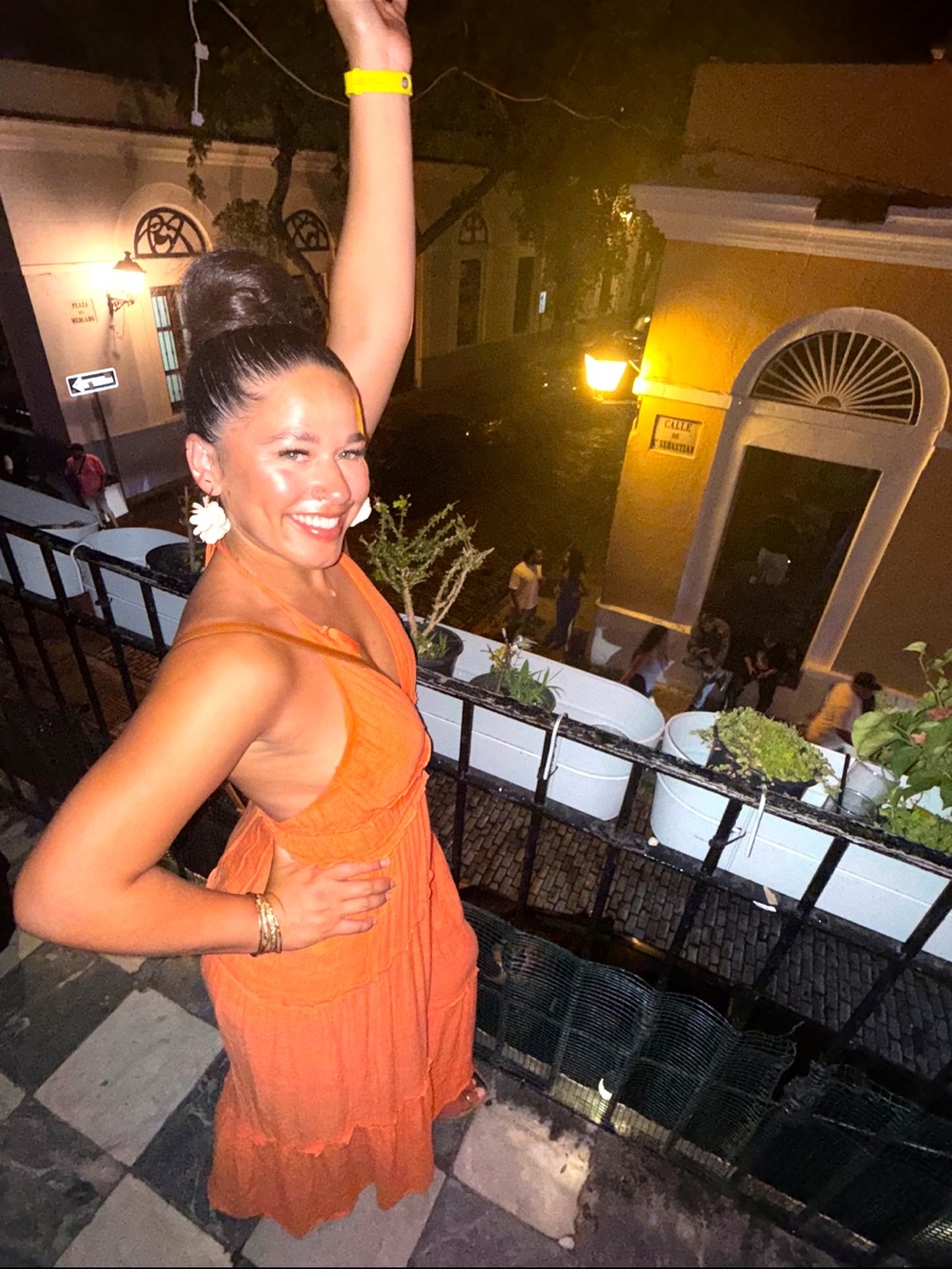 Fashion Nova Orange Sleeveless Maxi Dress - Picture 2 of 2